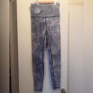 lululemon athletica Black & White Marbled Leggings